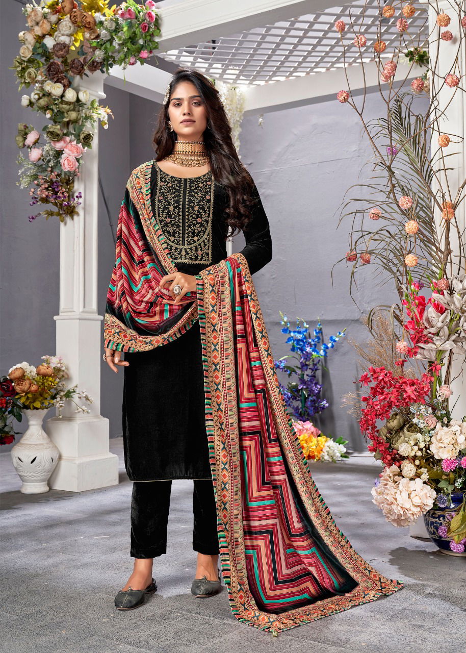 Bipson Amiraa 2 exclusive Wear Heavy Velvet Wholesale Winter Dress Collection